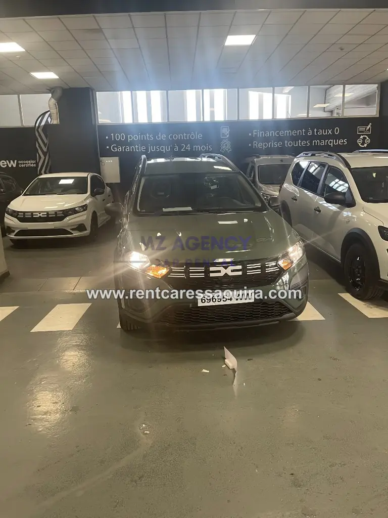 Dacia Jogger rental Essaouira – front view 7 seats showroom | Mz Agency