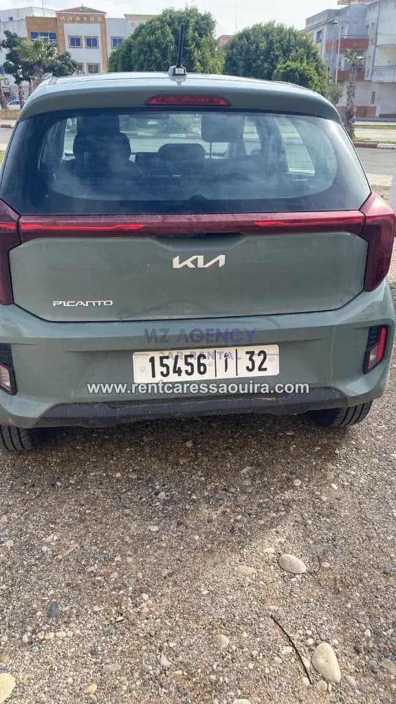 Picanto rental Essaouira – rear view affordable car | Mz Agency