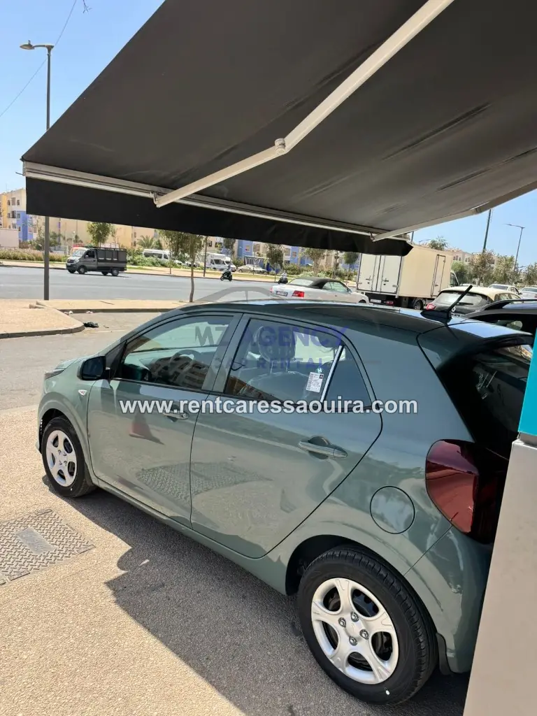 Kia Picanto rental Essaouira – side profile agile economical | Mz Agency