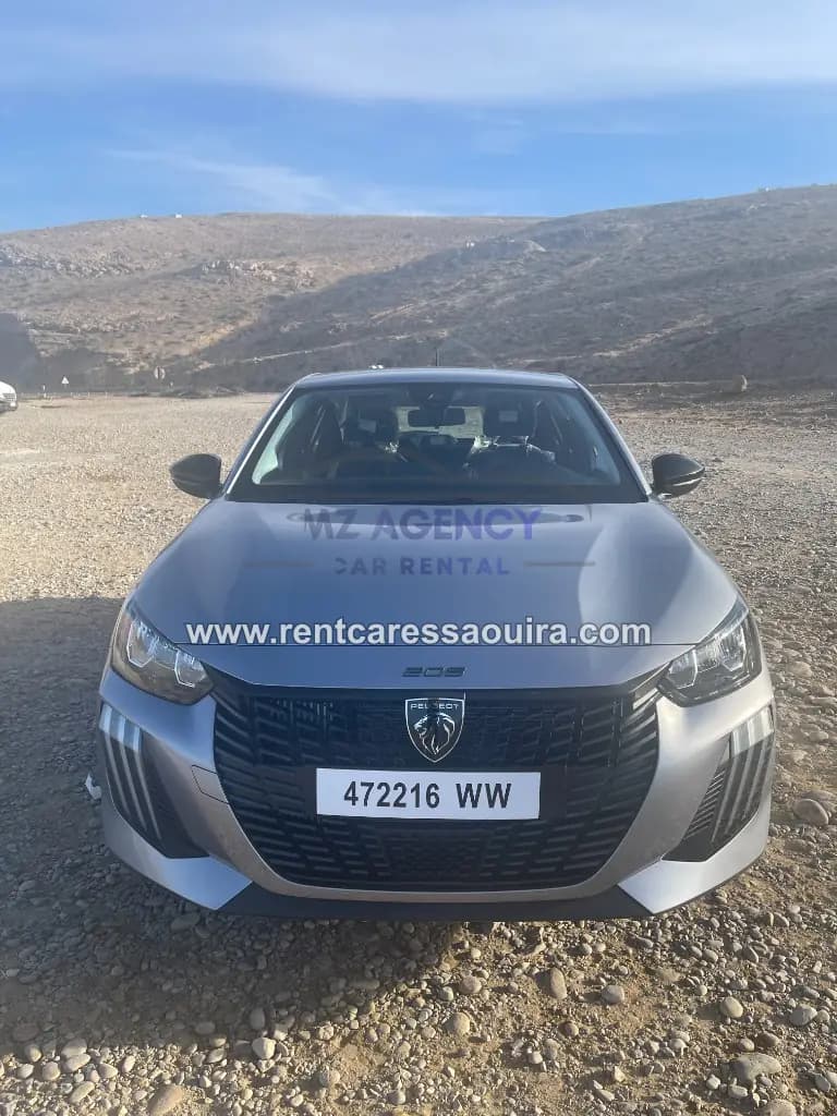 Peugeot 208 rental Essaouira – brand-new front insurance included | Mz Agency