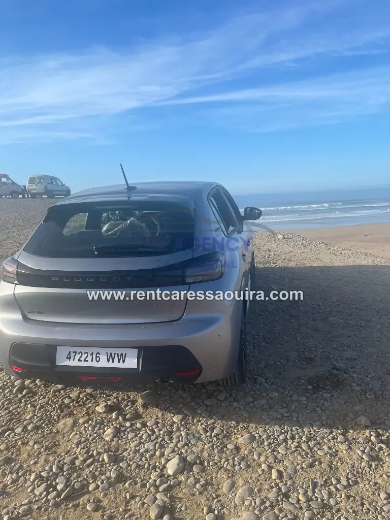 Peugeot 208 rental Essaouira – trunk sea view generous mileage | Mz Agency