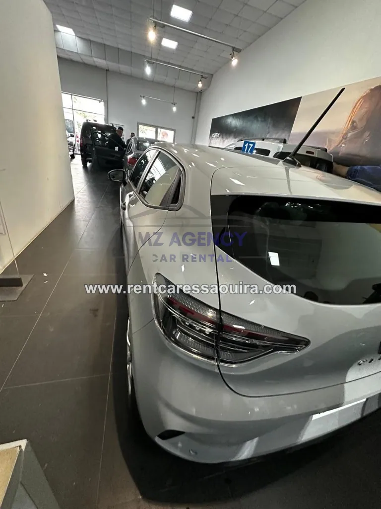 Grey Clio 5 car rental Essaouira – front airport hotel delivery | Mz Agency