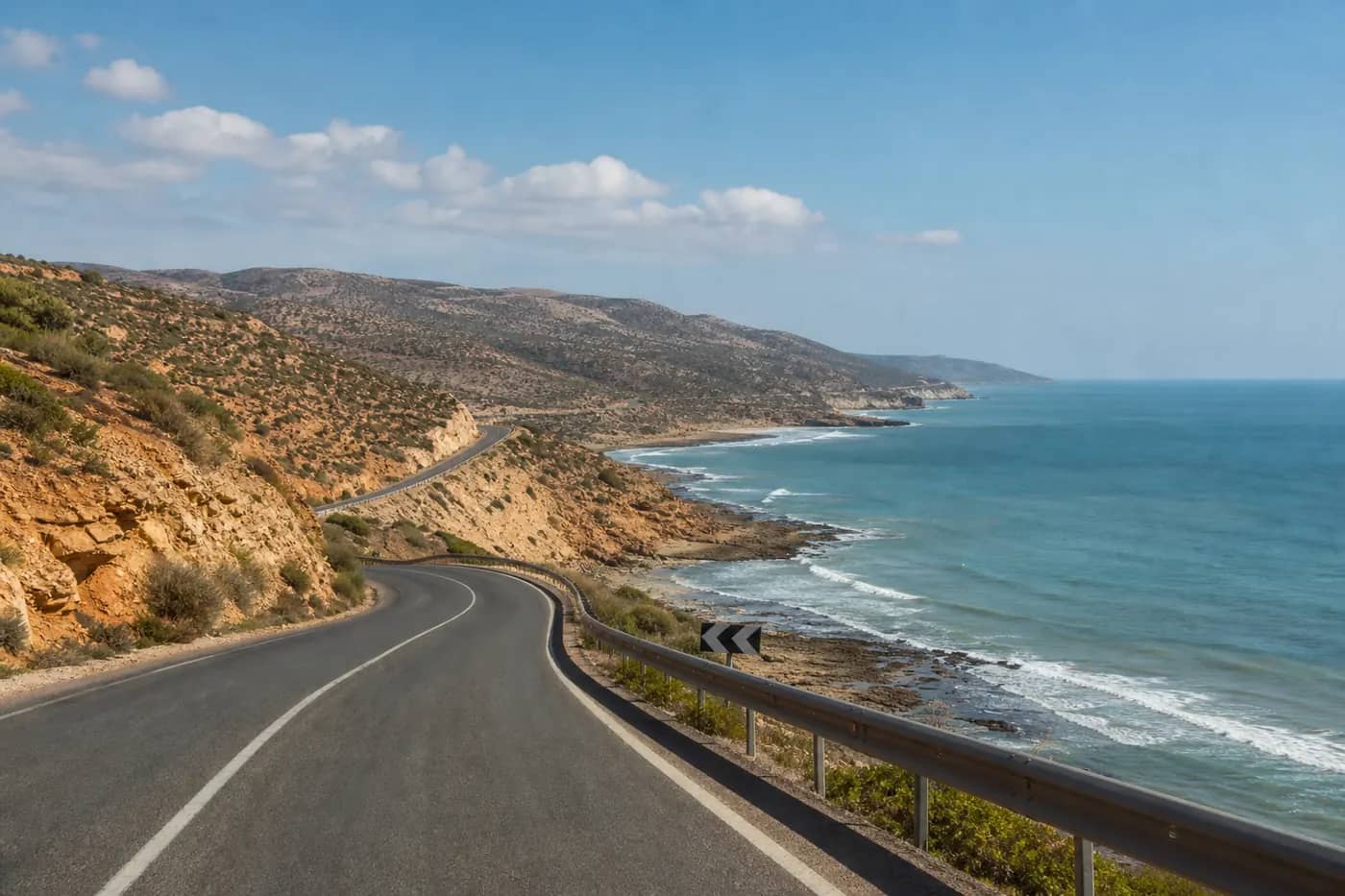 Route côtière près d’Agadir pour explorer la région en voiture de location