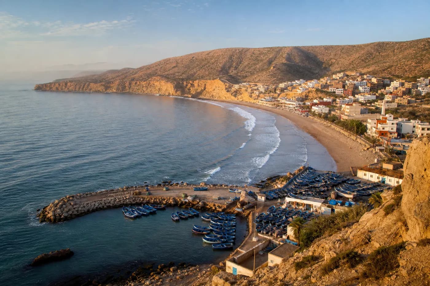 Imsouane bay and fishing village