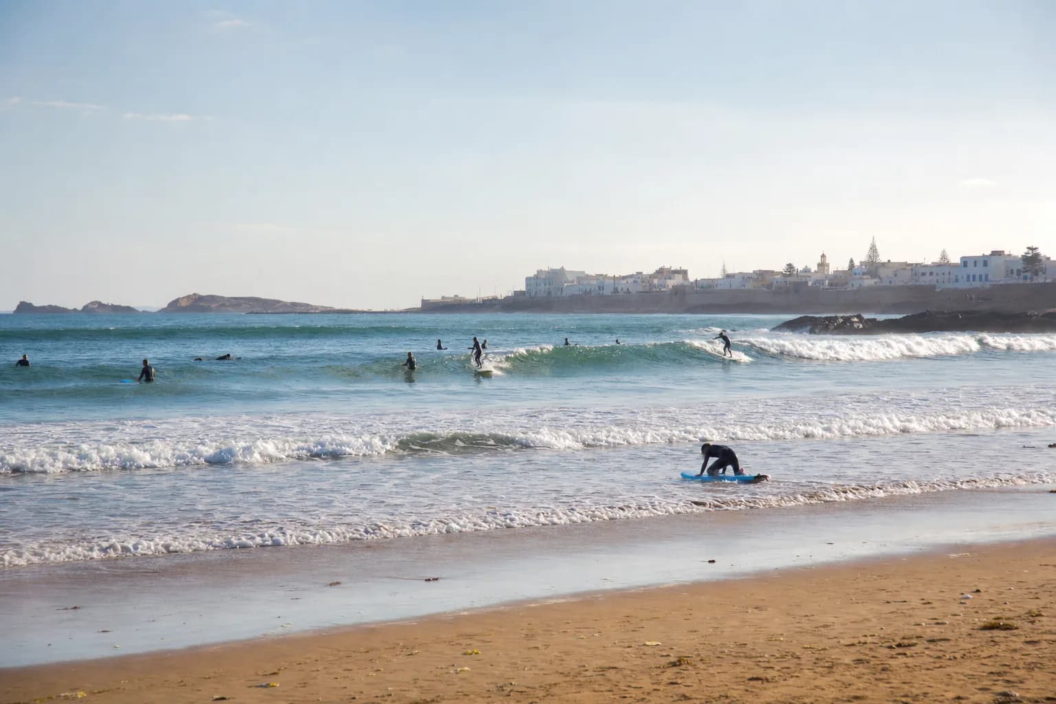 Surfing on Essaouira’s Atlantic beach